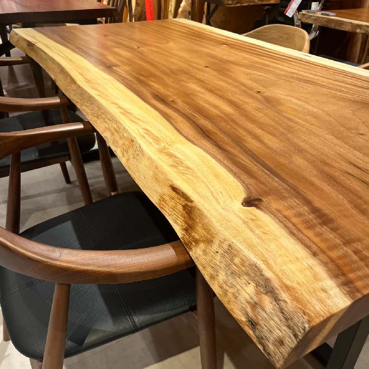 【SOLD OUT】一枚板テーブル　モンキーポッド　275-4-1　(W180cm)