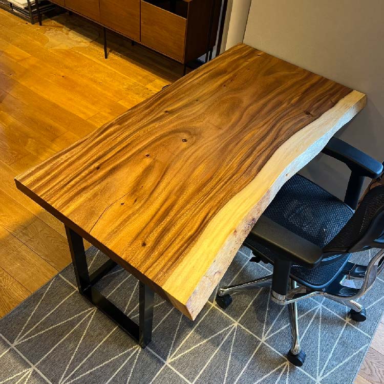 【SOLD OUT】一枚板　モンキーポッド　275-11-2　(W180cm)　ダイニングテーブル