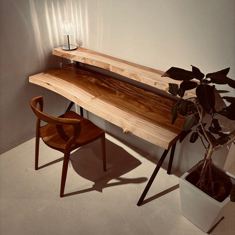 一枚板　トチ / 栃　キリオ　355-4+1065-6-1　(W150cm)