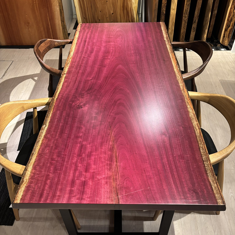 一枚板　パープルハート(杢)　322-11-2　(W180cm)