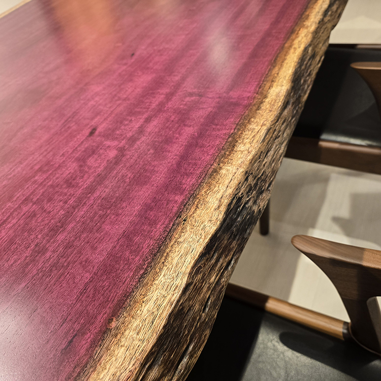 ハギ天板　パープルハート(杢)　326-10-3+11-3　(W210cm)
