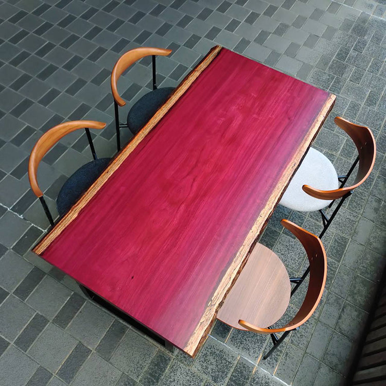 【SOLD OUT】一枚板　パープルハート(杢)　326-11-1(W160cm)ダイニングテーブル