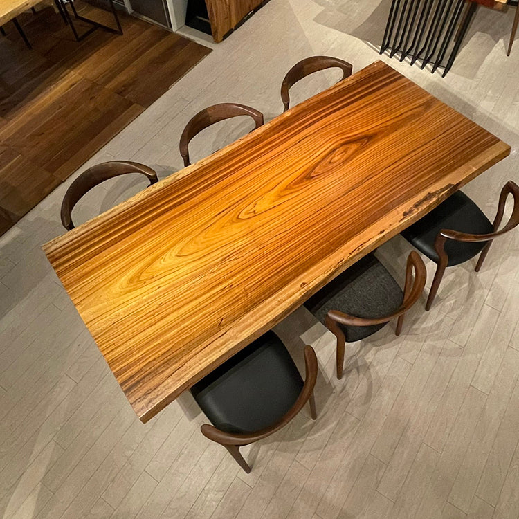一枚板　ベリ　365-7-2　(W220cm)　ダイニングテーブル