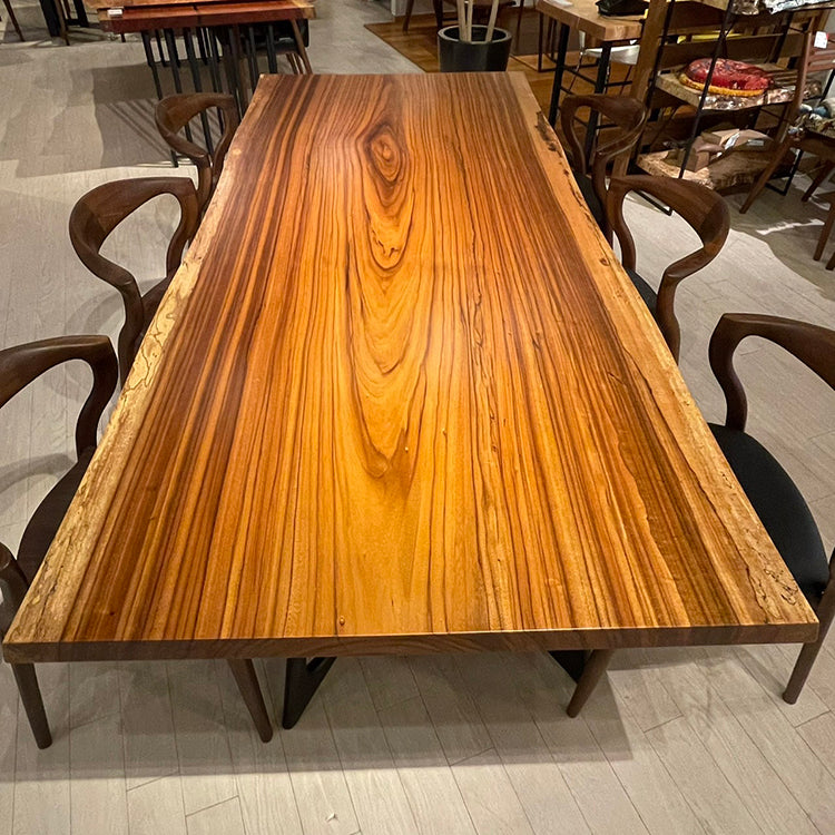 一枚板　ベリ　365-7-2　(W220cm)　ダイニングテーブル