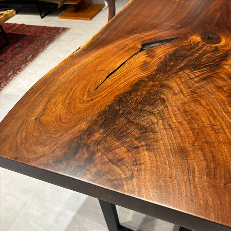 一枚板　ウォールナット　TG-50-6　(W210cm)　ダイニングテーブル