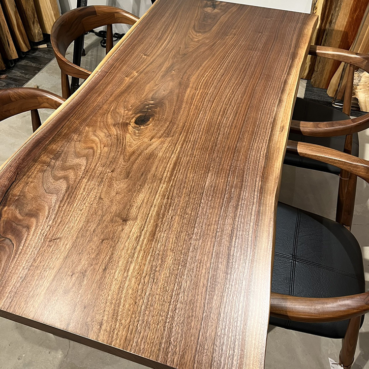 一枚板テーブル　ウォールナット　393-5　(W160cm)