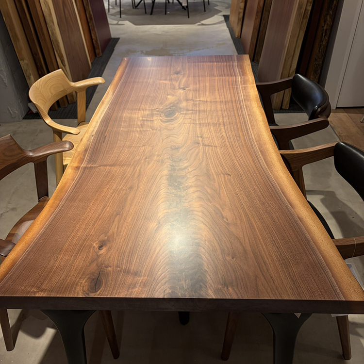 一枚板テーブル　ウォールナット　396-6　(W160cm)