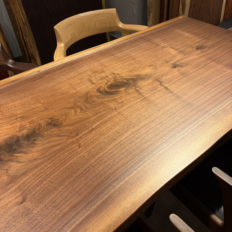 一枚板テーブル　ウォールナット　396-6　(W160cm)