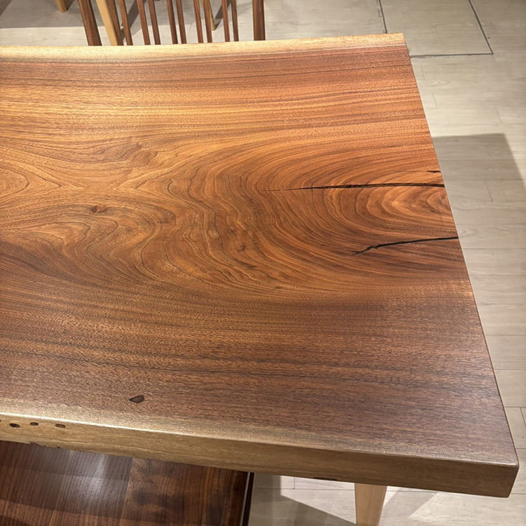 一枚板　ウォールナット　GZZ-153002-7　(W170cm)　ダイニングテーブル