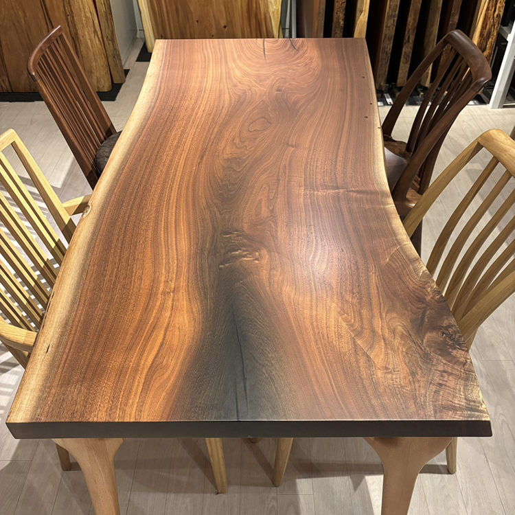 一枚板　ウォールナット　GZZ-153002-7　(W170cm)　ダイニングテーブル