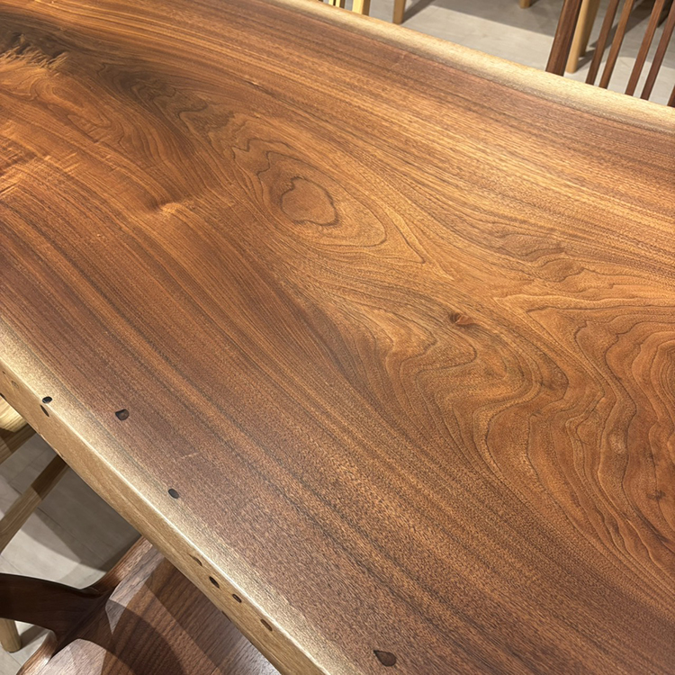 一枚板　ウォールナット　GZZ-153002-7　(W170cm)　ダイニングテーブル