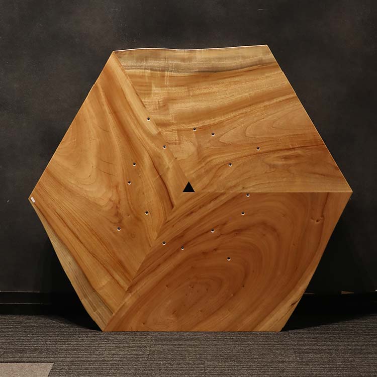 【SOLDOUT】ハギ天板 クス(杢)92-2-1+2-2+2-3(W116cm)ダイニングテーブル