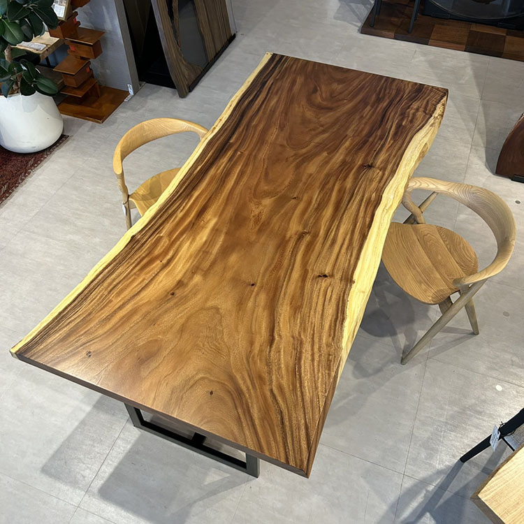 一枚板　モンキーポッド(杢)　468-6　(W220cm)