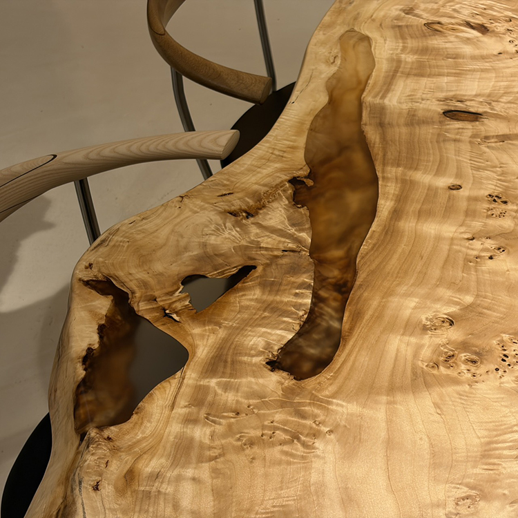 一枚板　ポプラ(杢）　449-14　(W180cm)