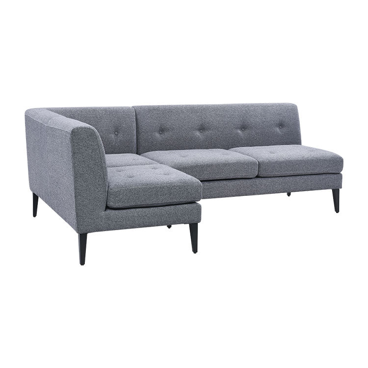 グレスソファ 2人掛け左肘 鉄脚