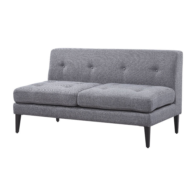 グレスソファ 2人掛け肘無 鉄脚