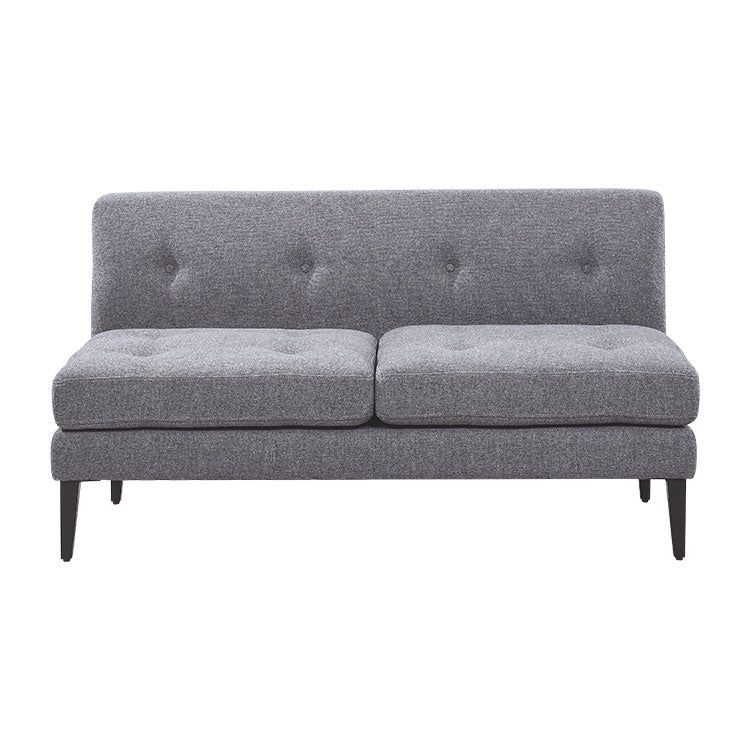 グレスソファ 2人掛け肘無 鉄脚