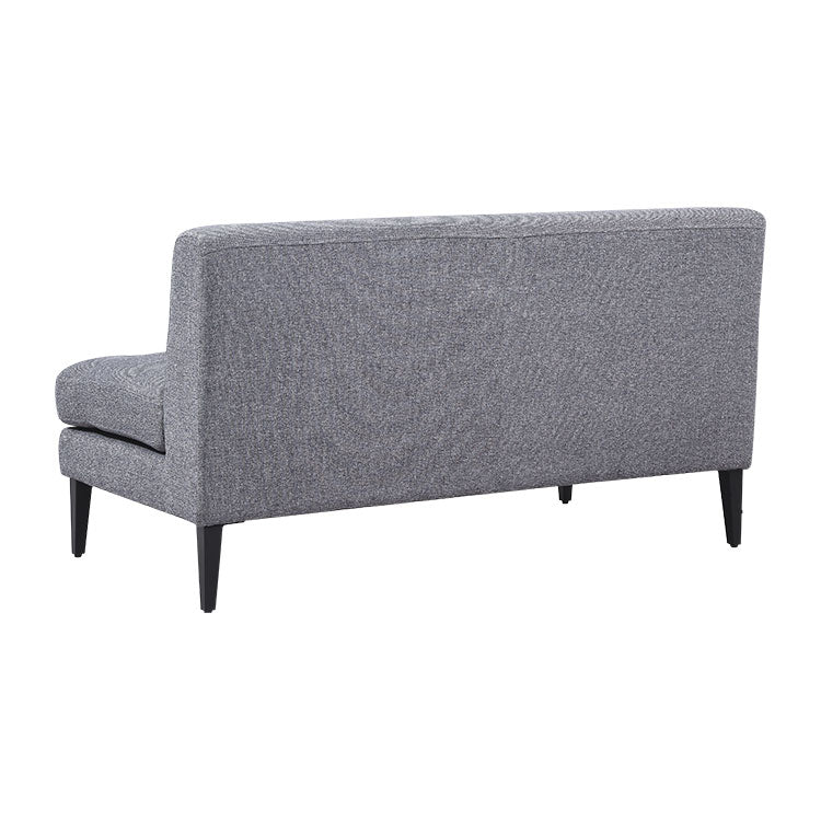 グレスソファ 2人掛け肘無 鉄脚