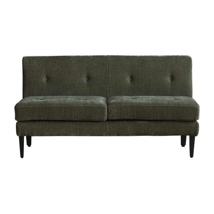 グレスソファ 2人掛け肘無 鉄脚