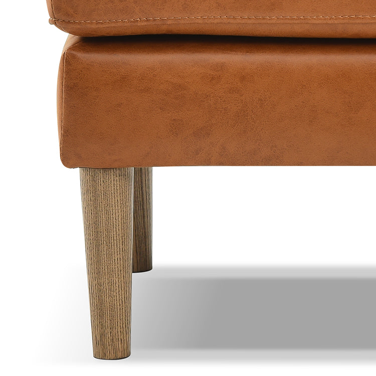 グレスソファ 2人掛け肘無 木脚