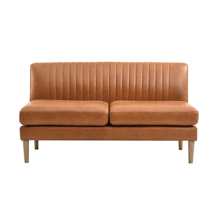 グレスソファ 2人掛け肘無 木脚