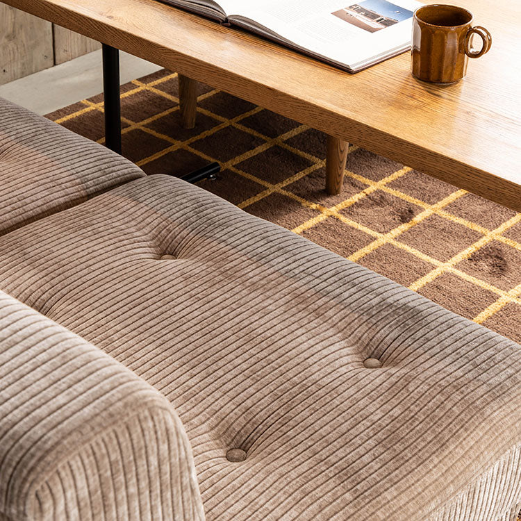 グレスソファ 2人掛け右肘 木脚