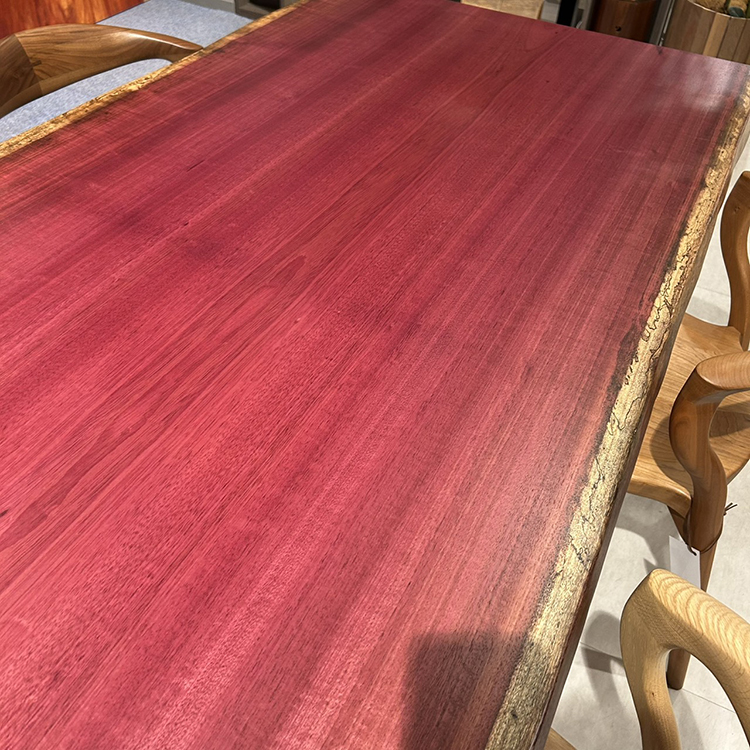 一枚板　パープルハート　323-1/2-6-1　(W210cm)