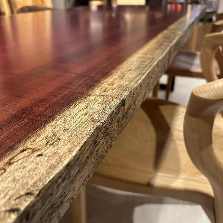 一枚板　パープルハート　323-1/2-10-2　(W210cm)