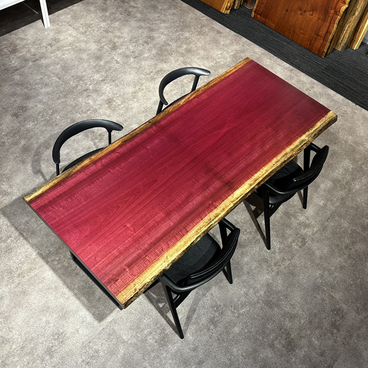 一枚板　パープルハート　323-1/2-11-1　(W200cm)