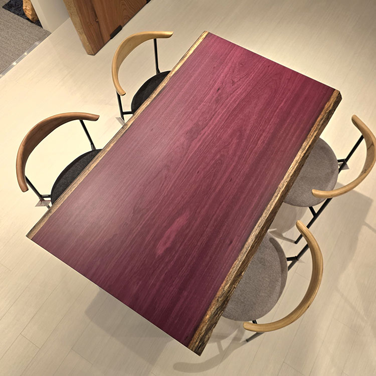 ハギ天板　パープルハート　321-1/3-3-1+3-2　(W150cm)