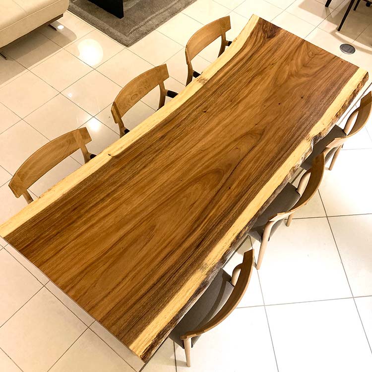 一枚板　モンキーポッド　298-14-2　(W240cm)