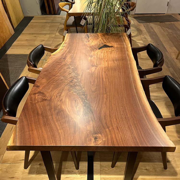 【SOLD OUT】一枚板　ウォールナット(杢)　1922-7　(W160cm)
