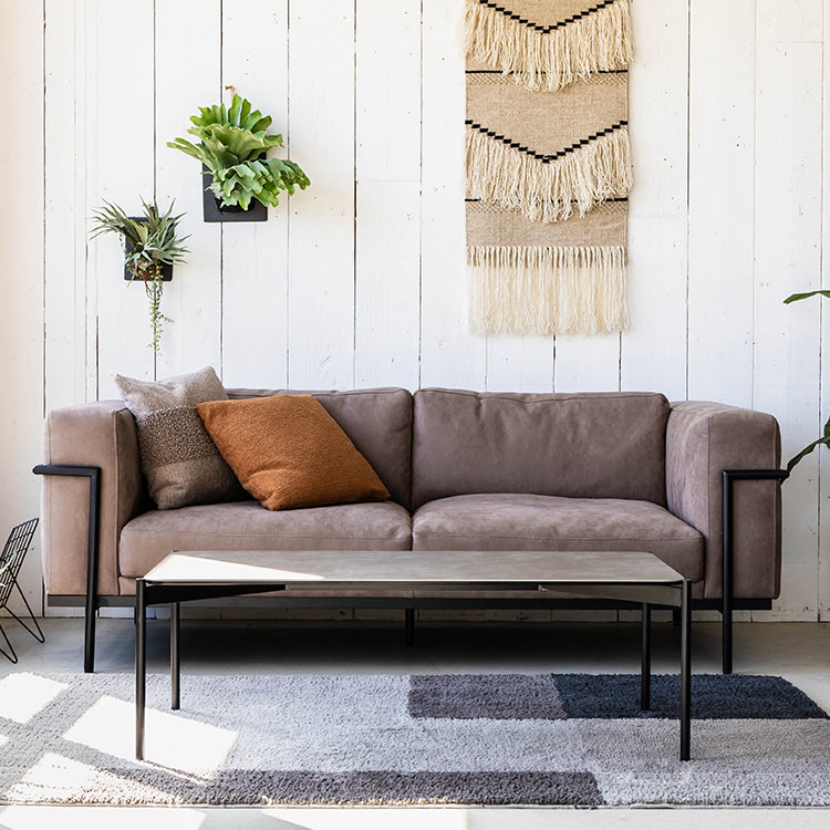 ボトックスソファ 3人掛け スエード カリブー[tok]