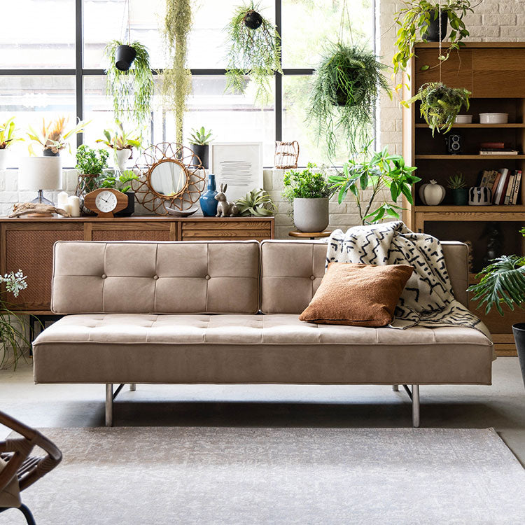 ハーマンソファ 3人掛け スエードサンド