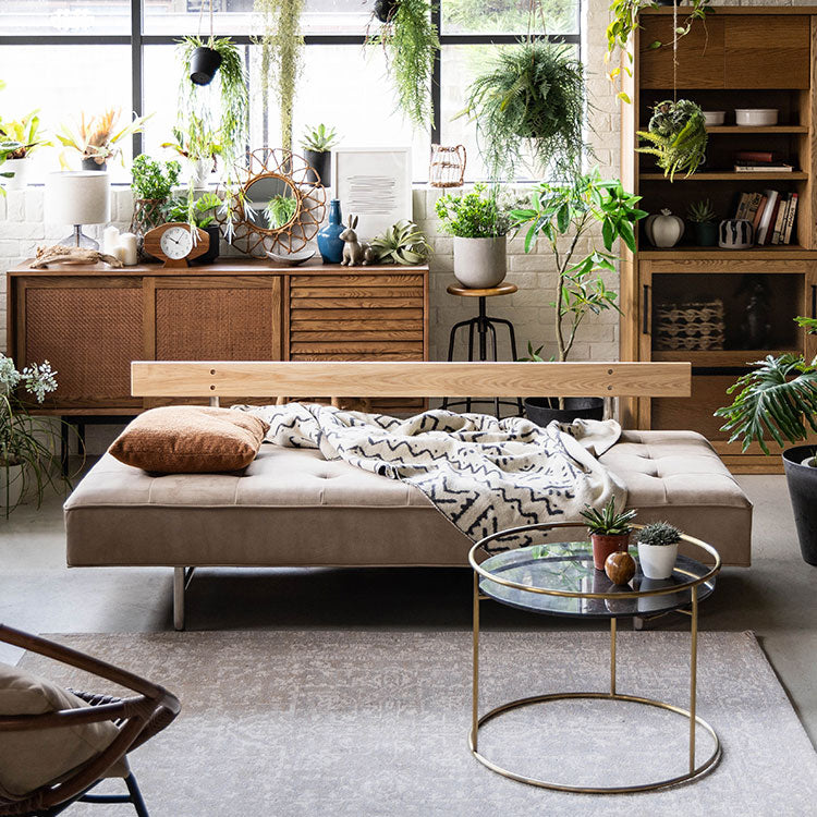 ハーマンソファ 3人掛け スエードサンド