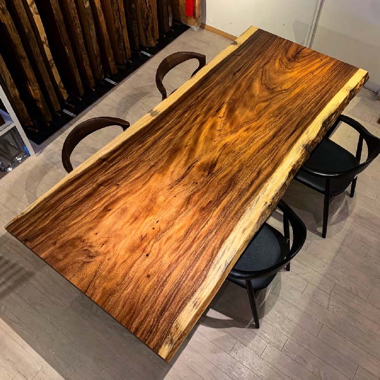 【SOLD OUT】一枚板　モンキーポッド(杢)　299-14-2　(W240cm)