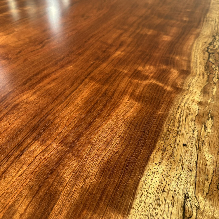 一枚板　ブビンガ(杢)　59-14-1　(W180cm)