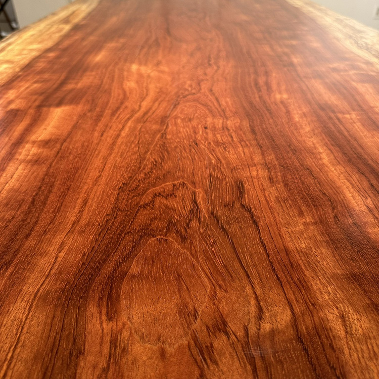 一枚板　ブビンガ(杢)　59-14-1　(W180cm)