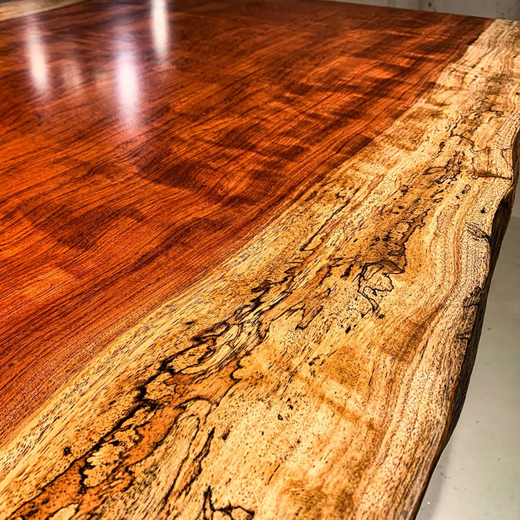 一枚板　ブビンガ(杢)　59-14-1　(W180cm)