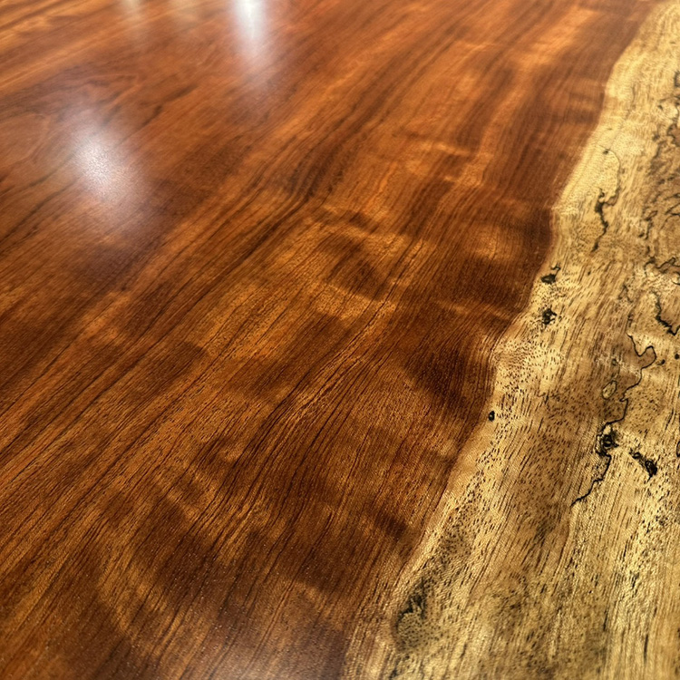 一枚板　ブビンガ(杢)　59-14-1　(W180cm)