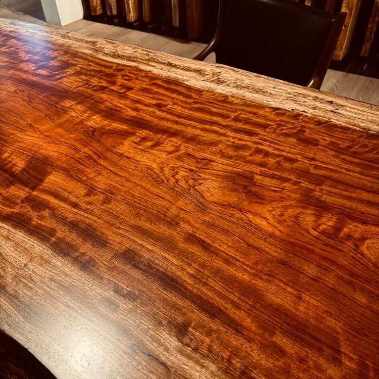 一枚板　ブビンガ(杢)　59-14-1　(W180cm)