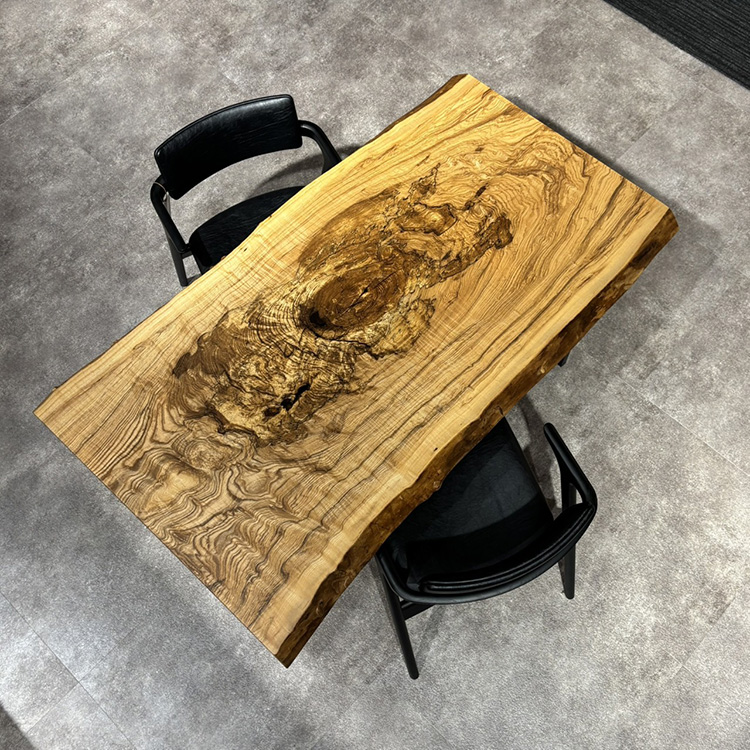 一枚板　タモ / 櫤(杢)　743-2　(W150cm)