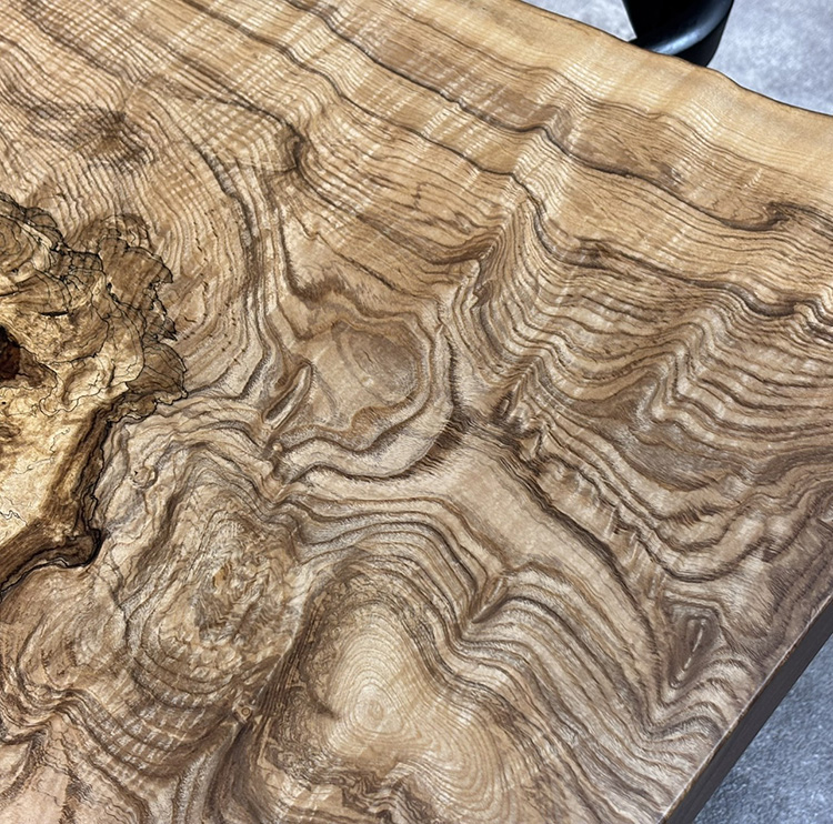 一枚板　タモ / 櫤(杢)　743-2　(W150cm)