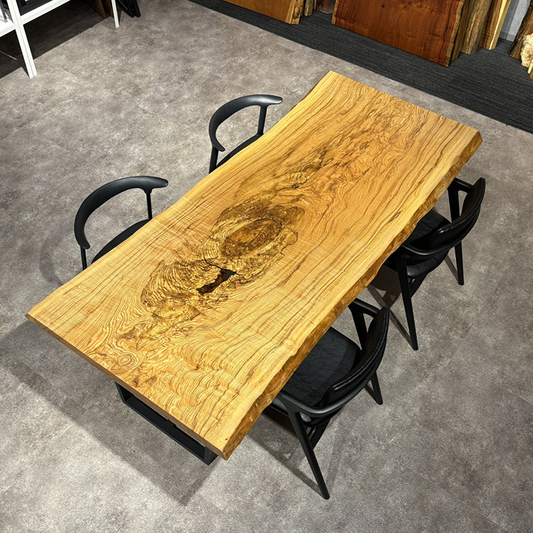 一枚板　タモ / 櫤(杢)　743-3　(W200cm)