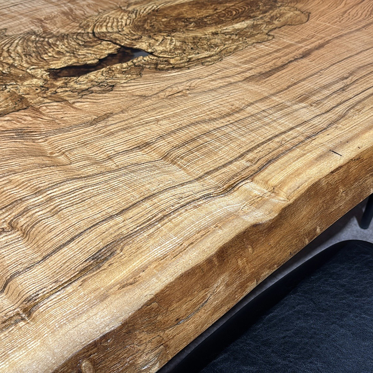 一枚板　タモ / 櫤(杢)　743-3　(W200cm)