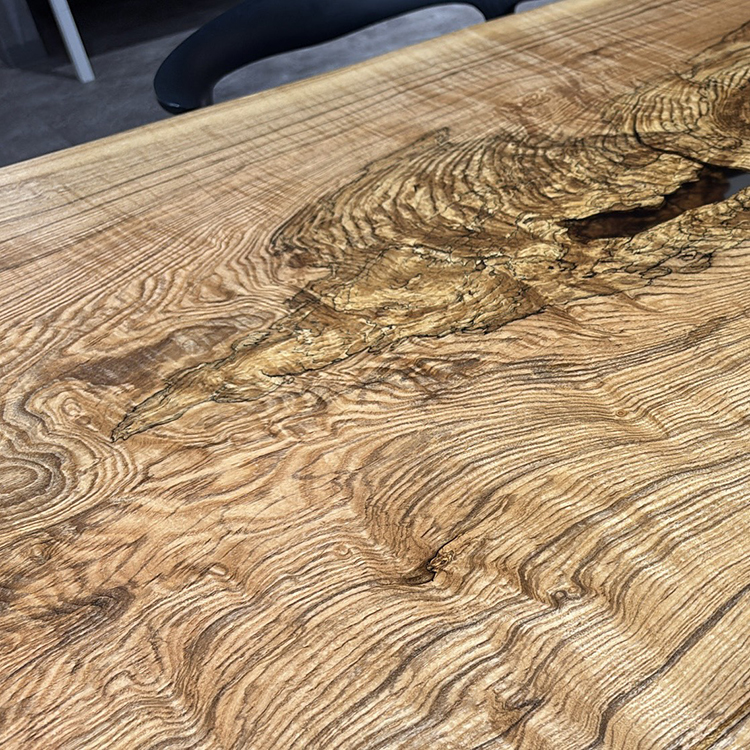 一枚板　タモ / 櫤(杢)　743-3　(W200cm)