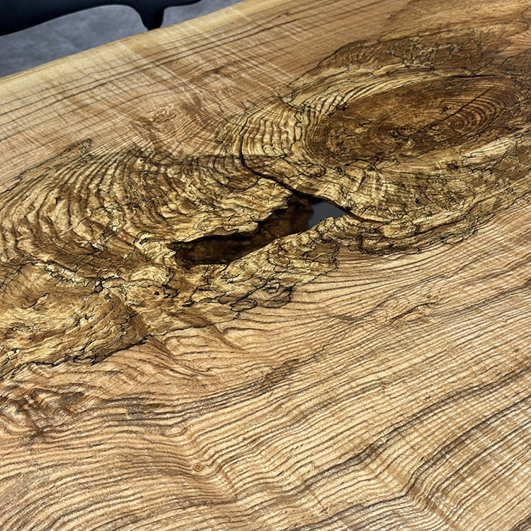 一枚板　タモ / 櫤(杢)　743-3　(W200cm)