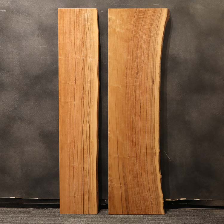 一枚板　タモ / 櫤　743-10-1+10-2　(W180cm)