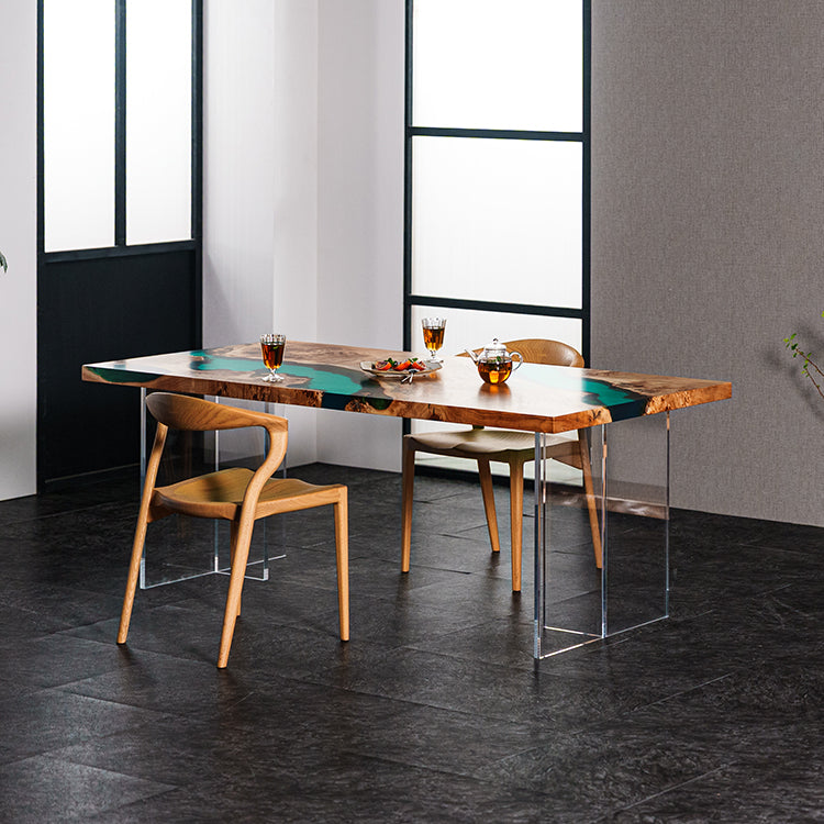 【ダイニング用】 T型アクリル脚Ⅱ　※2本1組