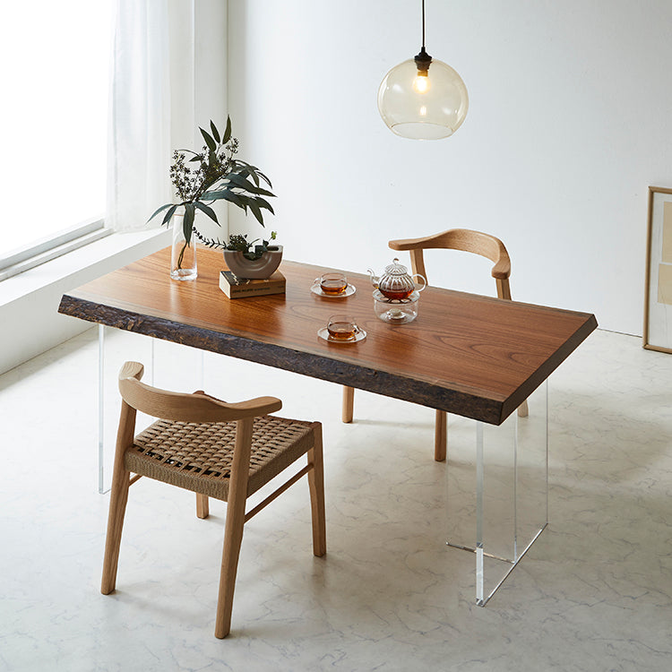 【ダイニング用】 T型アクリル脚Ⅱ　※2本1組